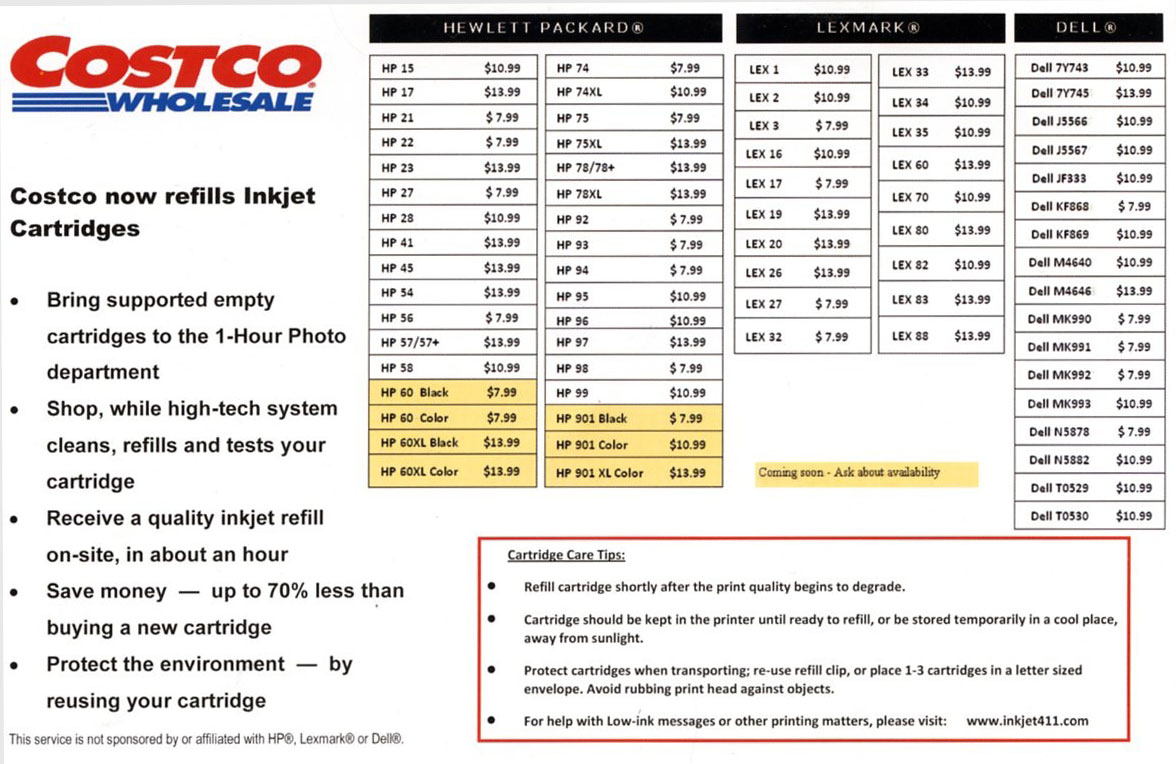 Costco Wallet Size Prints | SEMA Data Co-op