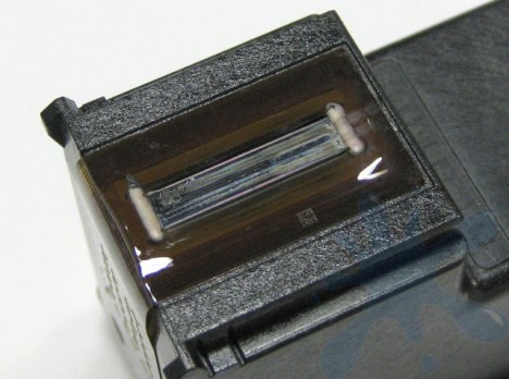 HP 74xl black inkjet print cartridge, print head.